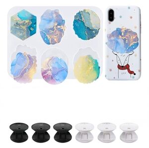 Phone Grip Resin Mold & Popsockets Bundle